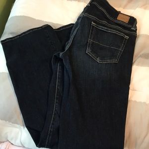 EUC size 8 regular AE stretch slim boot jeans
